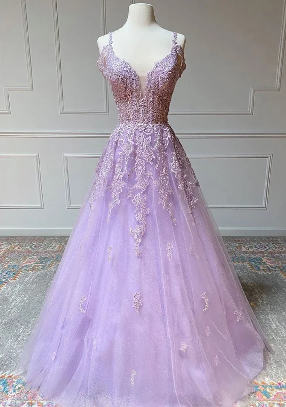 Limited Time Offer Princess Spaghetti Straps Floor-Length Tulle Prom Dress With Beading Appliqued Limited Time Offer Princess Spaghetti Straps Floor-Length Tulle Prom Dress With Beading Appliqued